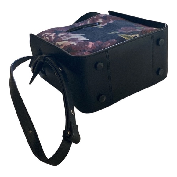 Vintage Philip Lim 3.1 Mini Shoulder Bag Floral Leather/Denim Pastel 8.5 x 7 x 4 - Picture 5 of 12